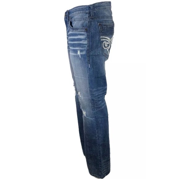 AFFLICTION Men's Denim Jeans BLAKE FLEUR LAZARUS B - Picture 9 of 12